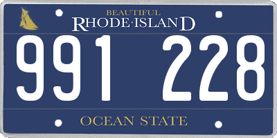 RI license plate 991228