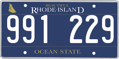 RI license plate 991229