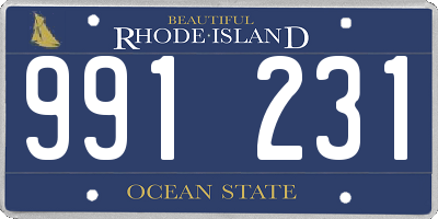 RI license plate 991231