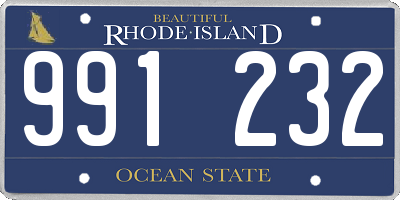 RI license plate 991232