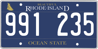 RI license plate 991235