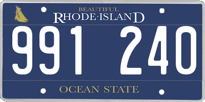 RI license plate 991240