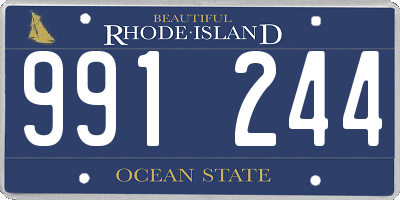 RI license plate 991244