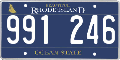RI license plate 991246