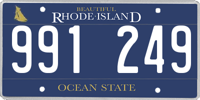 RI license plate 991249