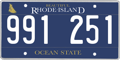 RI license plate 991251