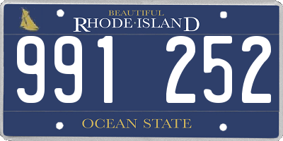 RI license plate 991252