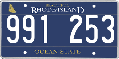 RI license plate 991253