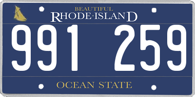 RI license plate 991259