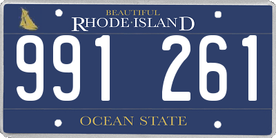 RI license plate 991261