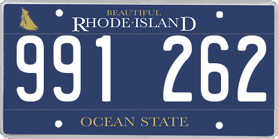 RI license plate 991262