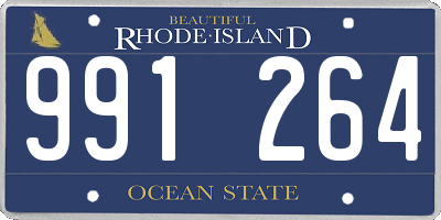 RI license plate 991264