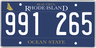 RI license plate 991265