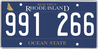 RI license plate 991266