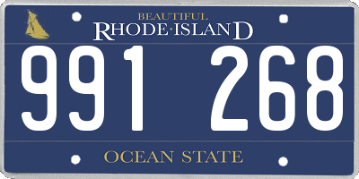 RI license plate 991268