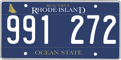 RI license plate 991272