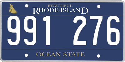 RI license plate 991276