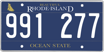 RI license plate 991277