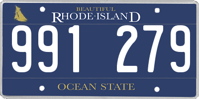 RI license plate 991279