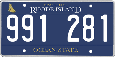 RI license plate 991281