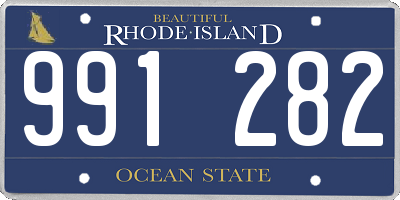 RI license plate 991282