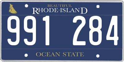 RI license plate 991284