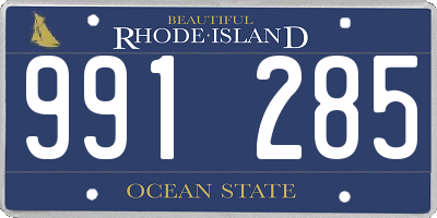 RI license plate 991285