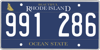 RI license plate 991286