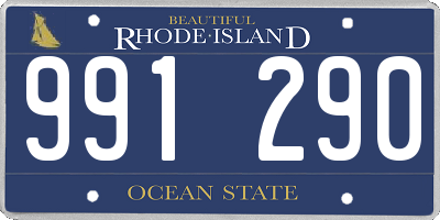 RI license plate 991290