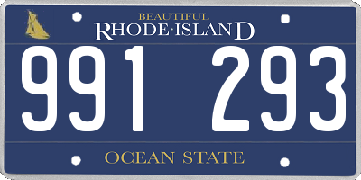RI license plate 991293