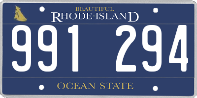 RI license plate 991294