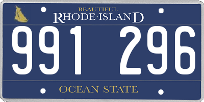 RI license plate 991296