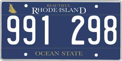 RI license plate 991298