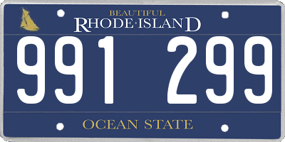 RI license plate 991299