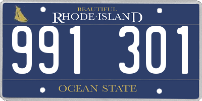 RI license plate 991301