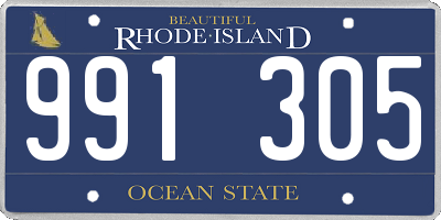 RI license plate 991305