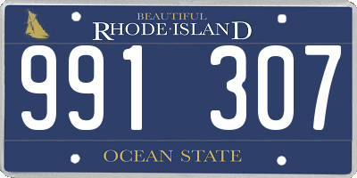 RI license plate 991307