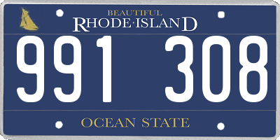 RI license plate 991308