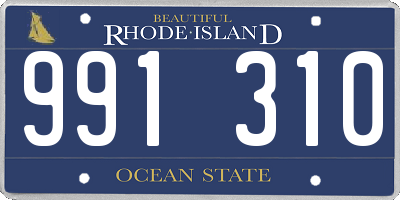 RI license plate 991310