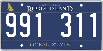 RI license plate 991311