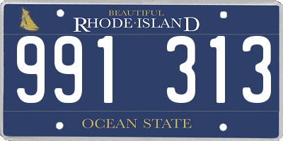 RI license plate 991313