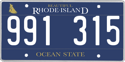 RI license plate 991315