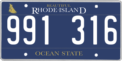 RI license plate 991316