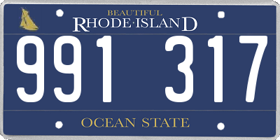 RI license plate 991317