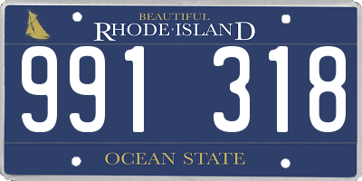 RI license plate 991318