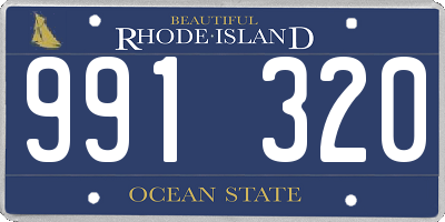 RI license plate 991320