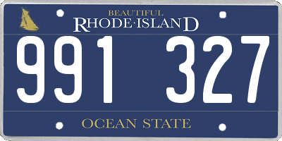 RI license plate 991327