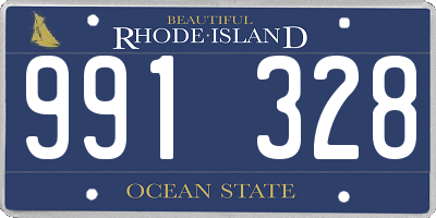 RI license plate 991328