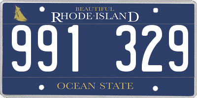 RI license plate 991329