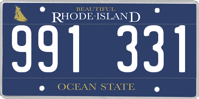 RI license plate 991331